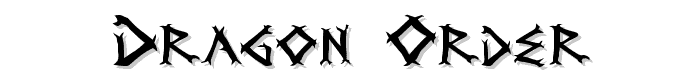 Dragon Order font